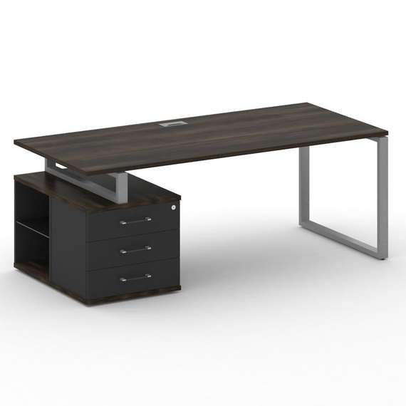 Шифт Стол руководителя с опорной тумбой , левый SK.SRT-200.P (L) 2000*904*753