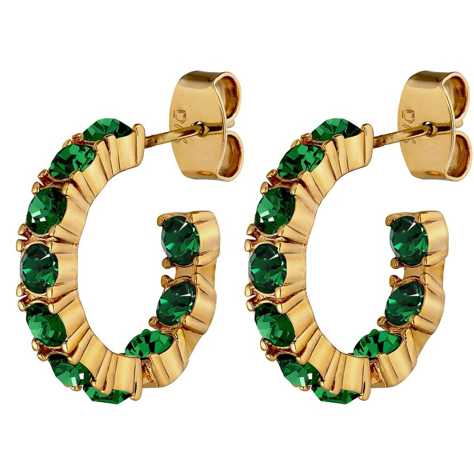 Серьги Dyrberg Kern RAQUEL SG EMERALD GREEN 470112