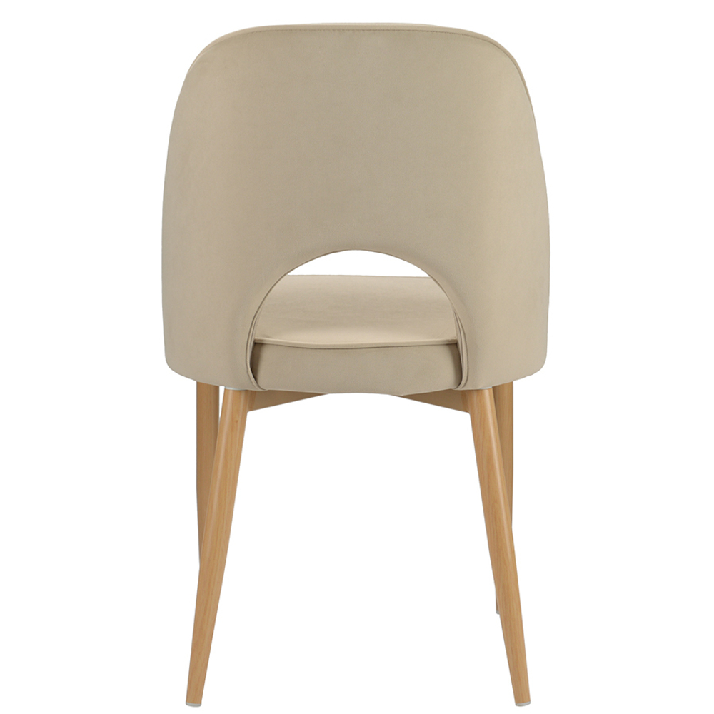 Стул evelyn, велюр, бежевый