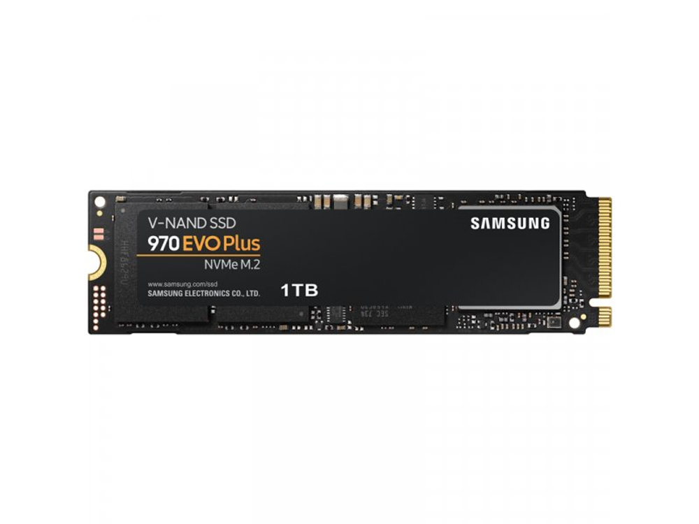 SSD накопитель Samsung 970 EVO Plus 1ТБ, M.2 2280, PCIe 3.0 x4, NVMe [MZ-V7S1T0BW]