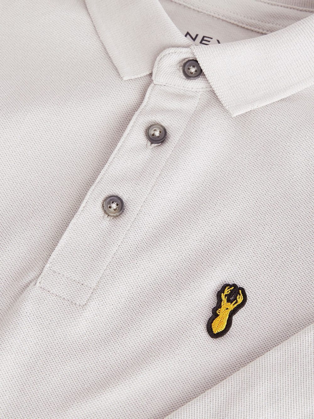 Поло с длинным рукам для мальчика Next 681-561, Светло-серый