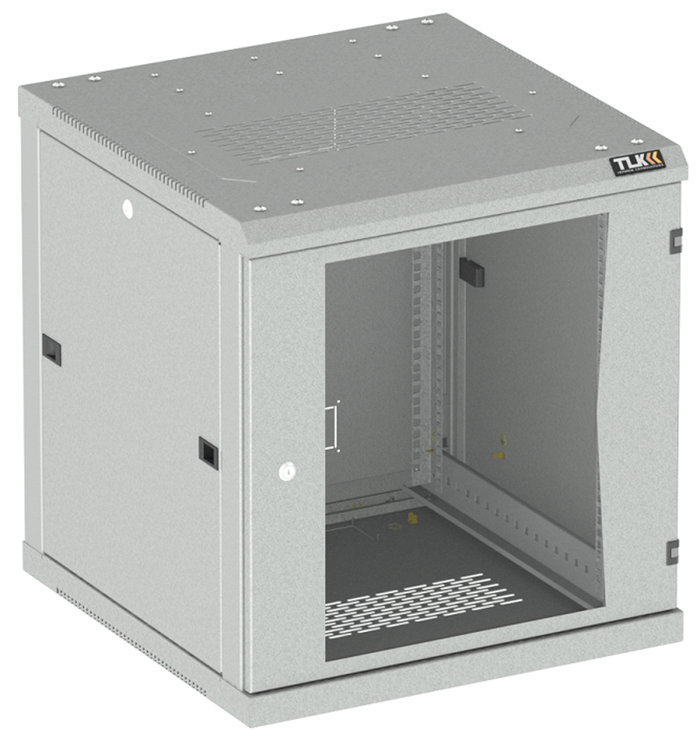 Шкаф настенный 19", 18U TLK TWC-186060-R-G-GY
