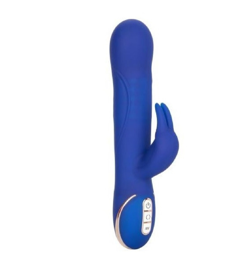 Вибратор кролик Jack Rabbit с функцией поступательного движения синий