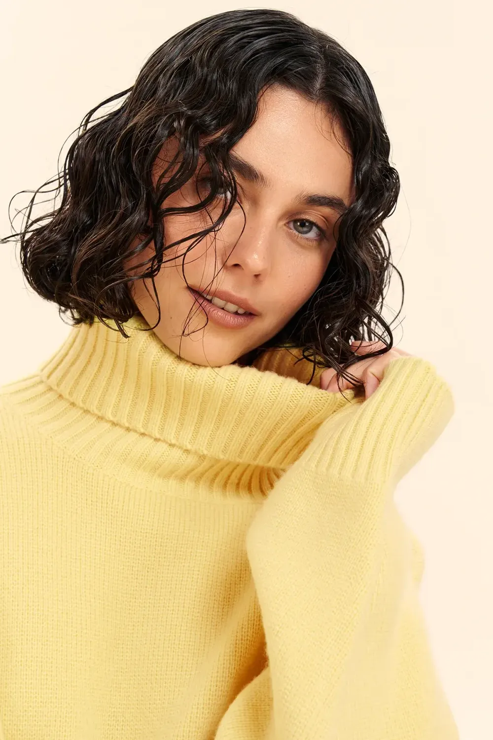 Свитер с горлом ((Limoncello)), желтый