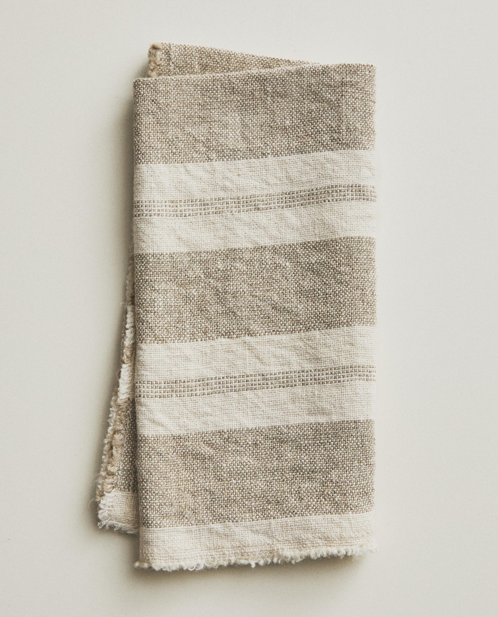 Zara Home столовая салфетка из льна, узор в полоску, 45 45 см (комплект 2 шт.)