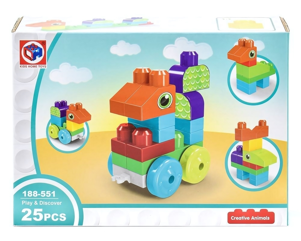 Конструктор детский 25эл., коробка 188-551