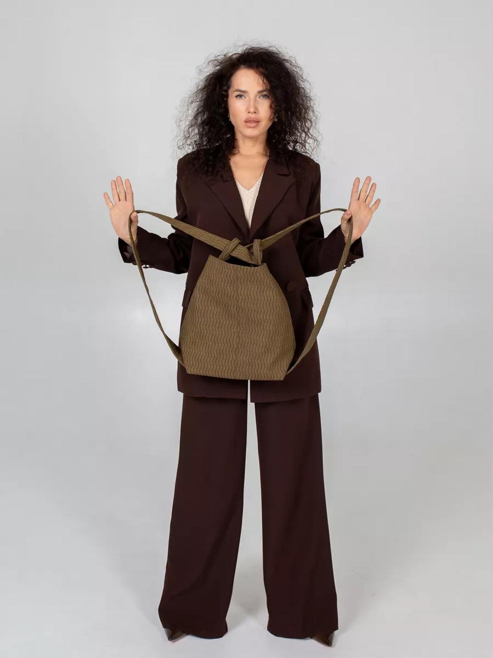 Сумка рюкзак через плечо большая трансформер