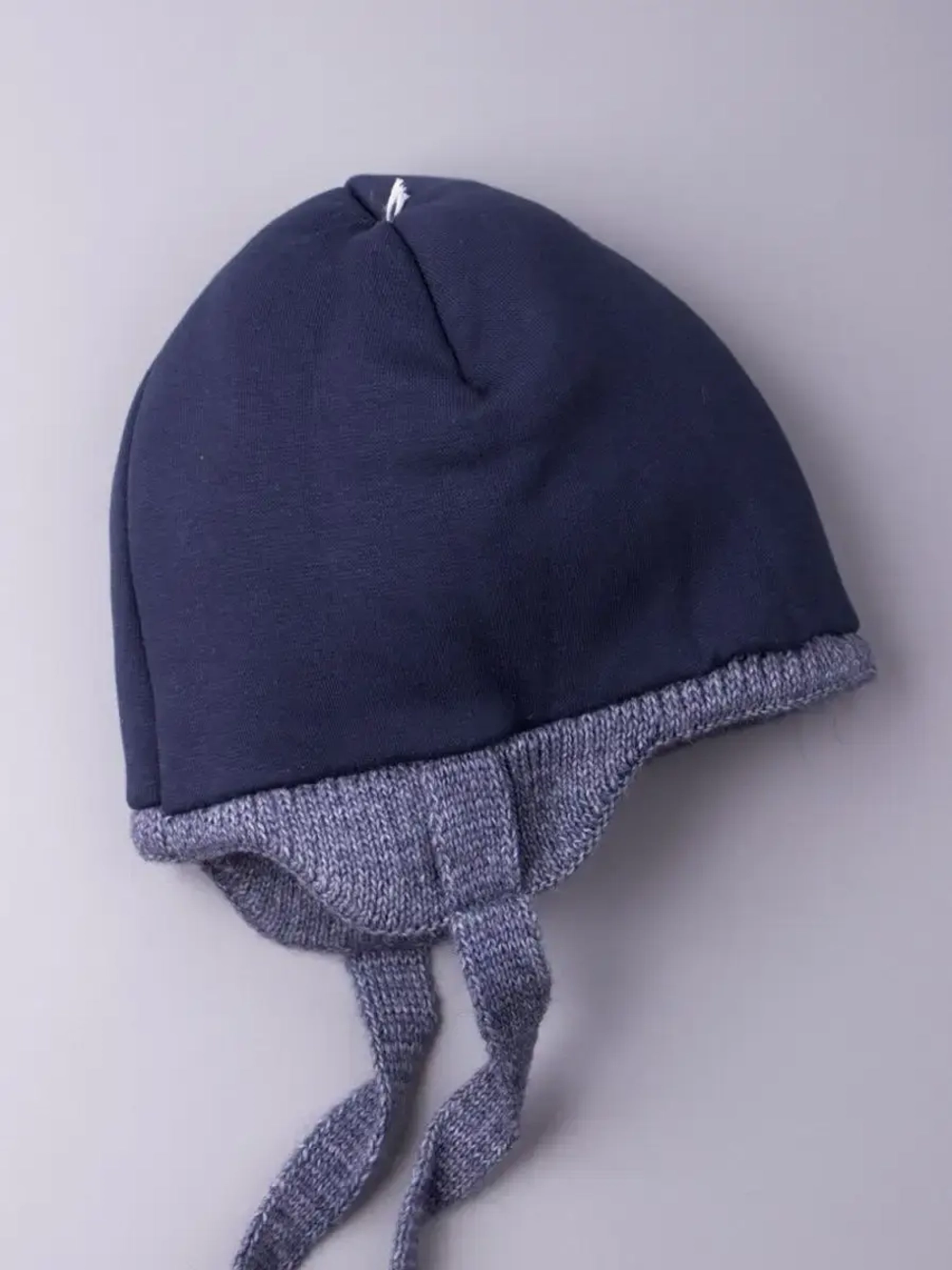 Шапка детская зимняя вязаная с ушками