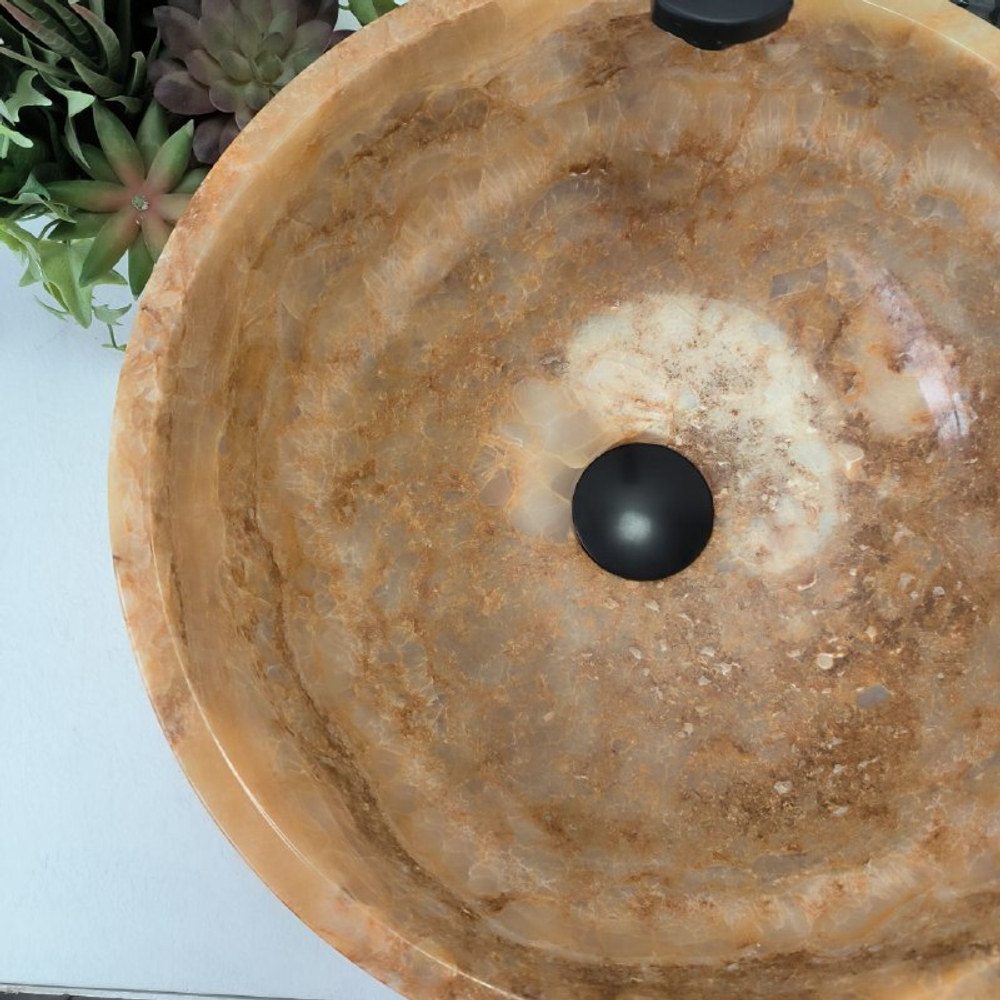 Раковина из оникса Bowl Yellow TinLip BO-62892 40*40*15 140