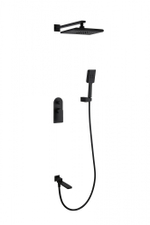 07165-C Смеситель встраиваемый для душа с 3-функ. (ЧЕРНЫЙ) GANZER (6/1шт)