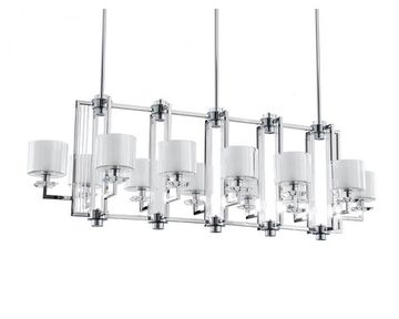 Подвесная люстра 12*E14 + 5W 3100K 4408+4/S chrome хром ALEXANDRA Newport