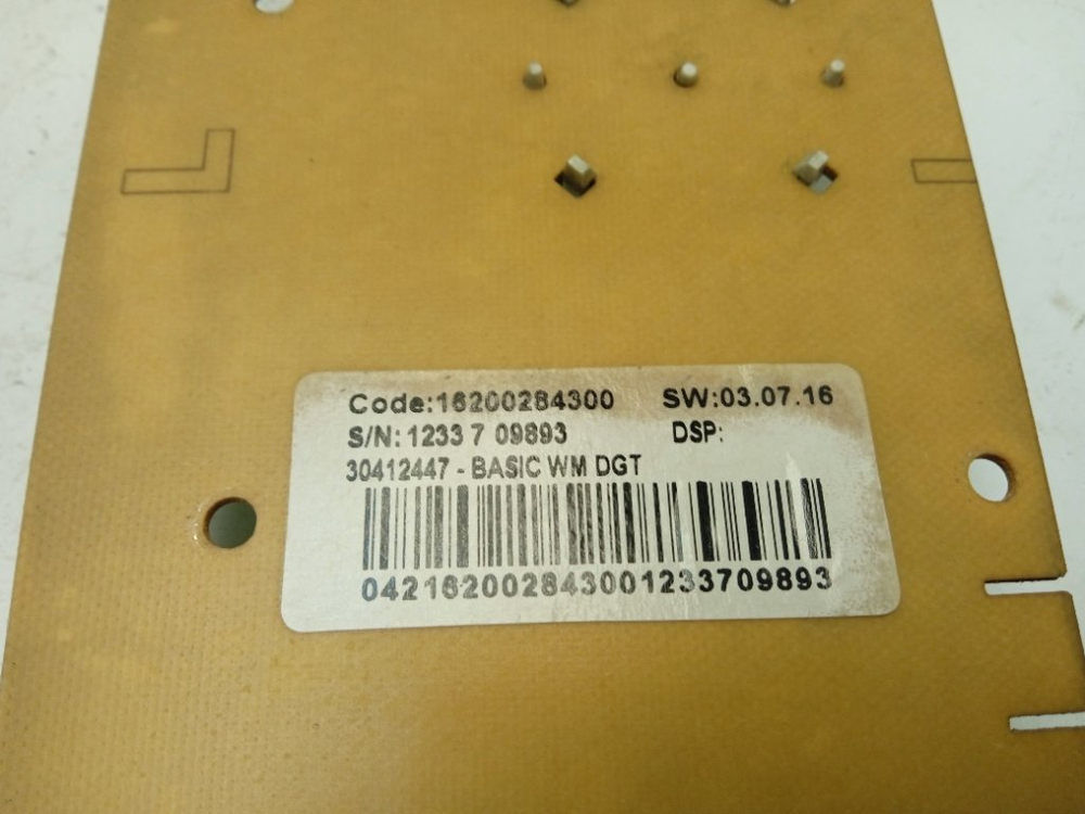 IWSE6125 кт128 Модуль индикации для стиральной машины Indesit 16200284300 б/у