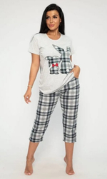 Пижама х/б бриджи+футболка УБФ003