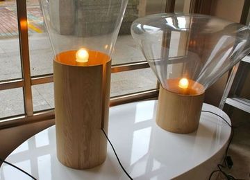 replica table lamp   Muffins Wood 1
