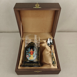 Чайный набор "Снегурочка" (Ручная роспись Палех)