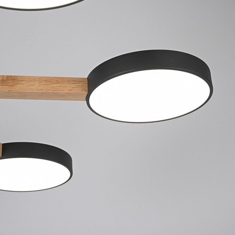 Люстра на штанге Imperiumloft TURNA Black TURNA01