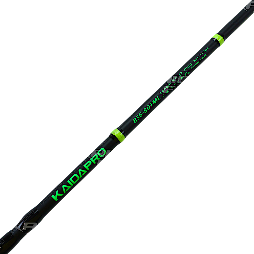 Спиннинг Kaida 856-71TML-216 Ranger 2.16м 2верш. 3-16/4-21г 2секц. вес 109г Carbon Колец 9шт Тр.длина 1.11м Ручка Неопрен