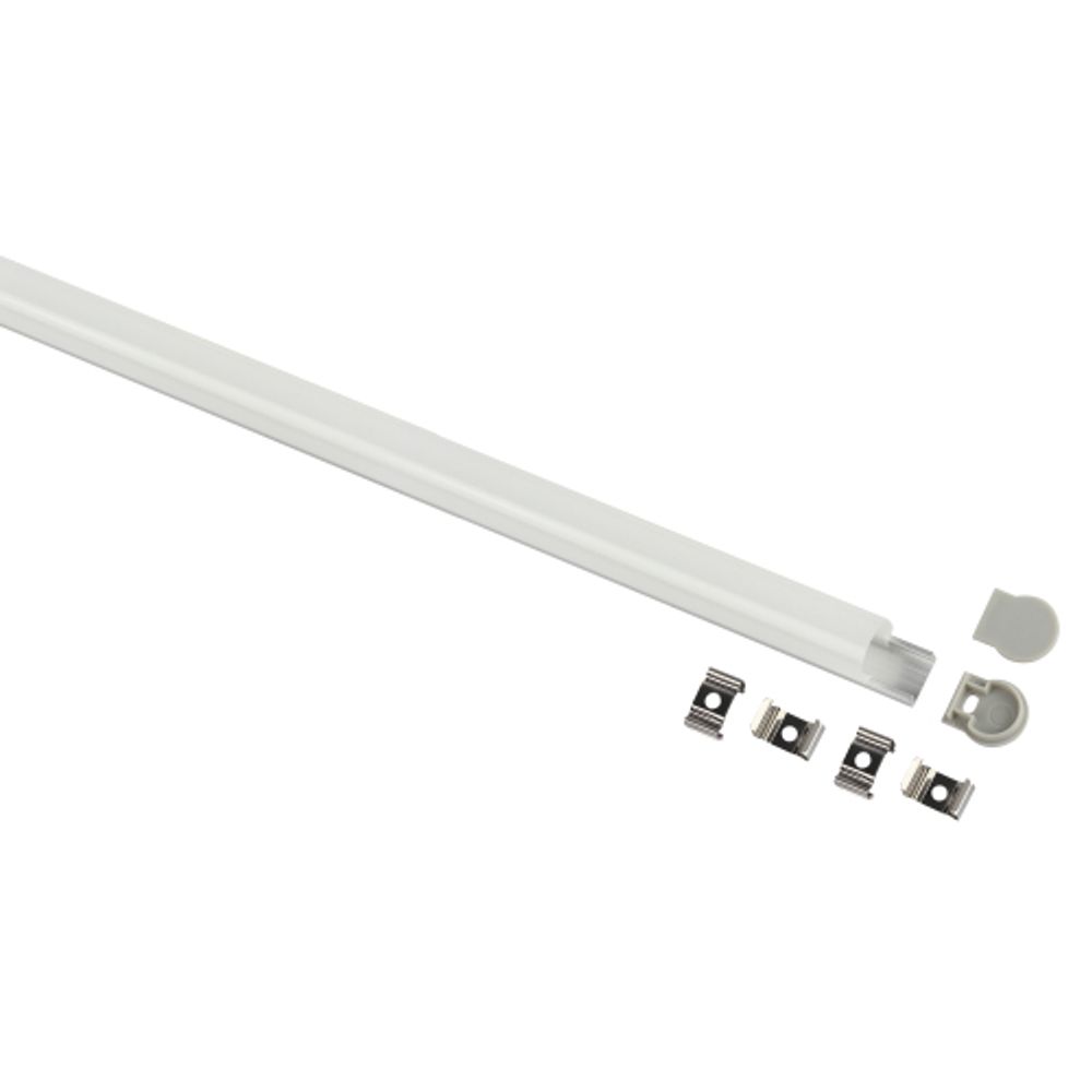 Комплект с накладным анодированным профилем ЭРА 1520 15х20мм 2м | Профили для светодиодных лент