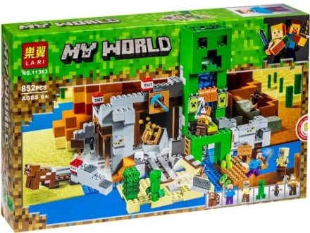 Конструктор Lepin Майнкрафт "Пещера или шахта Крипера"