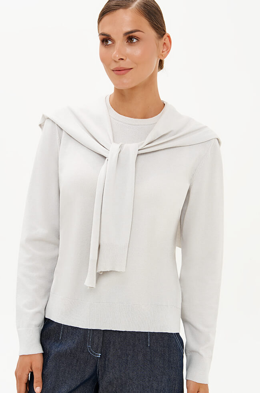 23376 Джемпер женский (светло-серый)