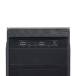 Корпус BaseTech M3407, Без БП, mATX, чёрный, 2xUSB3 (BT-M3407-B)