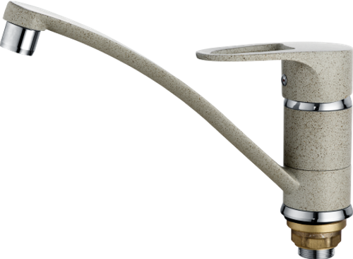 10022-А Смеситель (СВЕТЛО-БЕЖЕВЫ ) для кухни "GANZER"