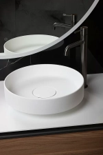 Раковина Boheme Corian 40 801-MW белая матовая