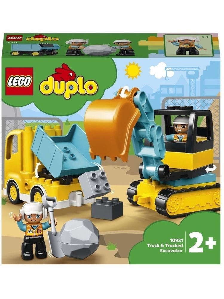 Конструктор LEGO DUPLO Town 10931 Грузовик и гусеничный экскаватор