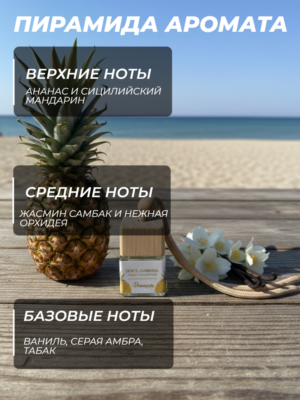 Ароматизатор PINEAPPLE DOLCE&GABBANA (подвесной)