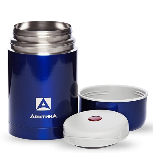 Термос Арктика 750 мл. с очень широким горлом, цвет синий
