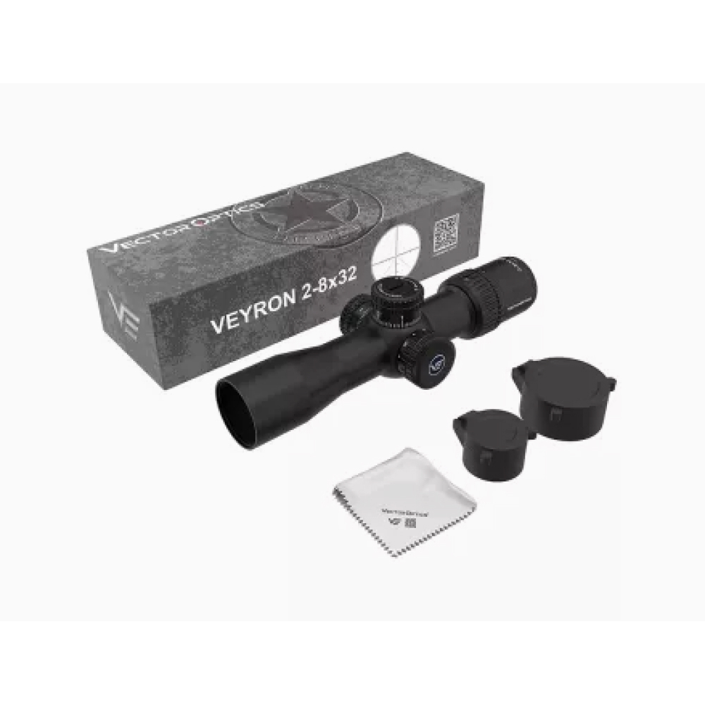 Оптический прицел Vector Optics 30мм SFP VEYRON 2-8x32 IR ( установка на Тигр, СВД, ОП-СКС, ВПО-208 / Сетка MPR-V5 / с подсветкой )