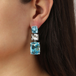 Серьги Dyrberg Kern ESMARA SS AQUA / CRYSTAL 460015