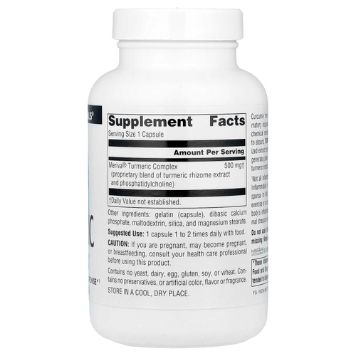 Source Naturals, куркума с Meriva®, 500 мг, 120 капсул