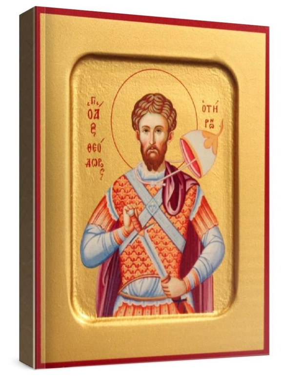 Федор Тирон (рукописная икона)