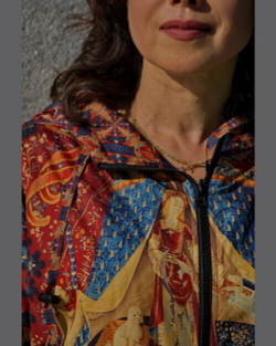 Куртка "Дама с единорогом", по мотивам серии средневековых гобеленов «Дама с единорогом»