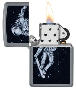 Зажигалка Zippo Skateboarding Astronaut с покрытием Flat Grey (48644) 3
