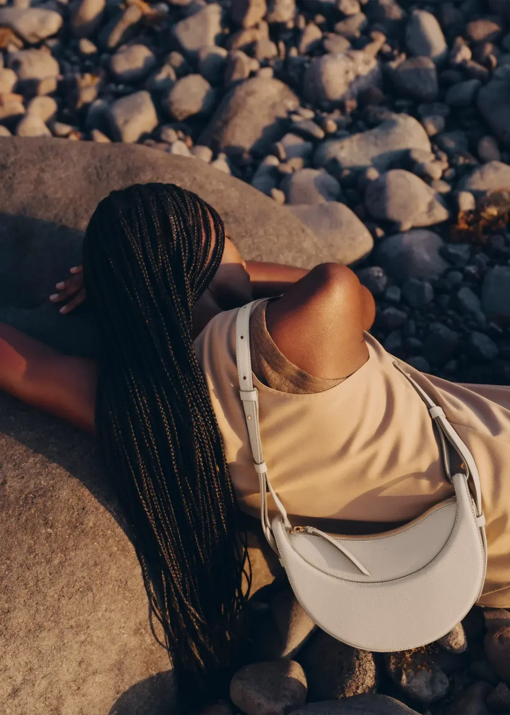 POLENE СУМКА NUMERO DIX, ЭКРЮ