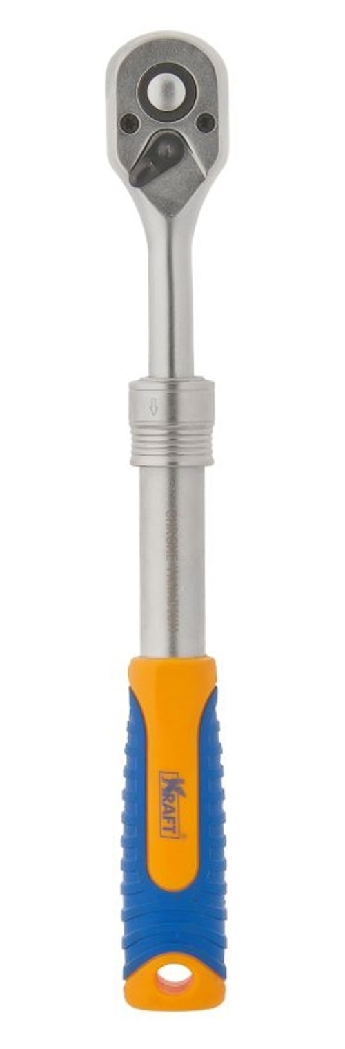 Ключ трещоточный 1/2" Kraft (305-445мм) телескопический