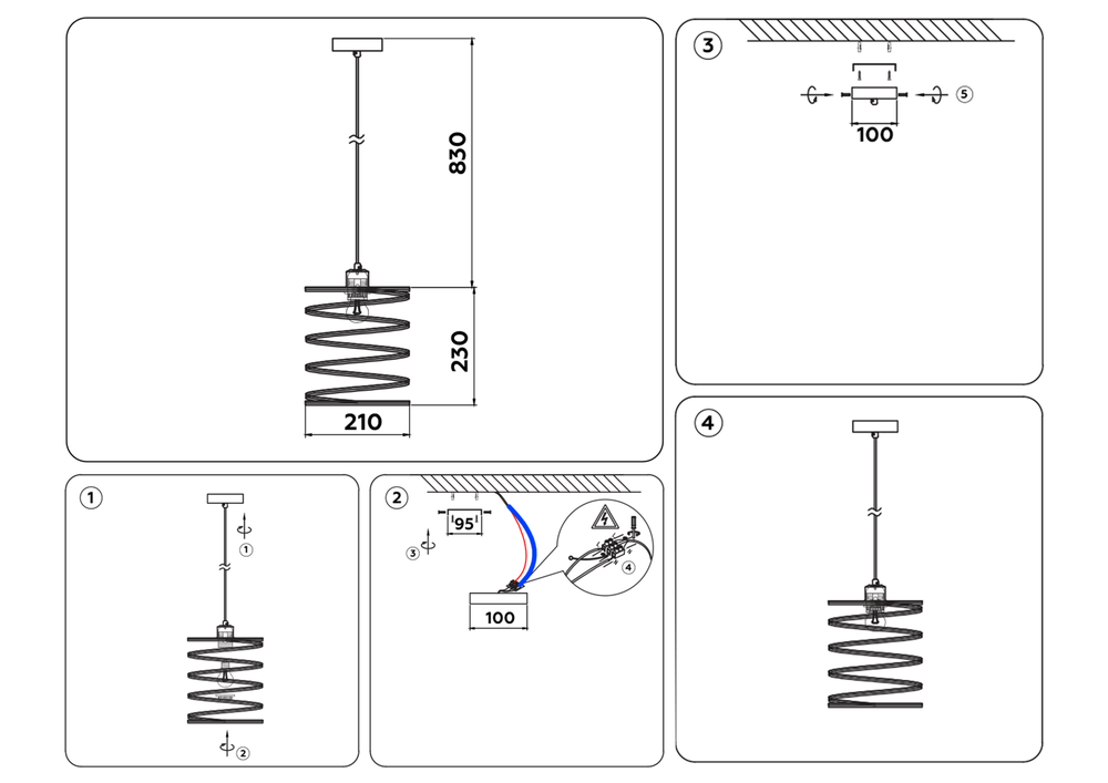 Ambrella Подвесной светильник в стиле лофт Loft TR8401