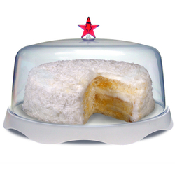 Тортовница подарочная Merry Tray большая белая Qualy