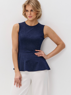 Вечерний топ-блузка с баской