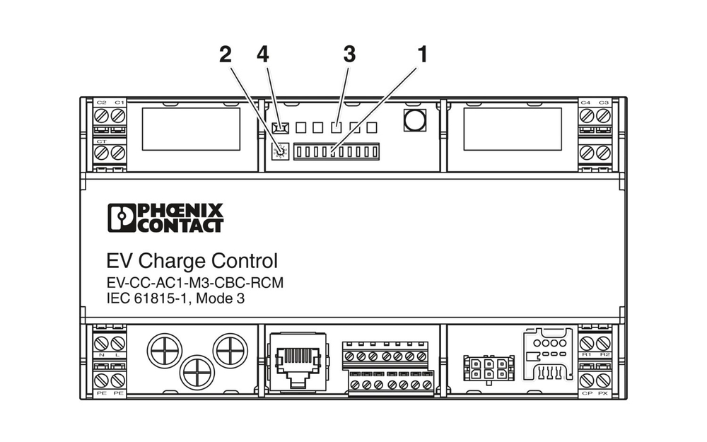 1018702 - EV-CC-AC1-M3-CBC-RCM-ETH-3G - AC yправление зарядкой
