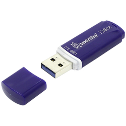 Память "Crown" 128GB, USB 3.0 Flash Drive, синий, Smart Buy