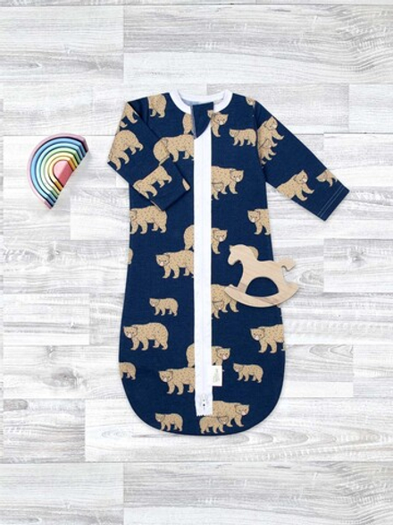 Утеплённый спальный мешок Mjölk Бурые мишки