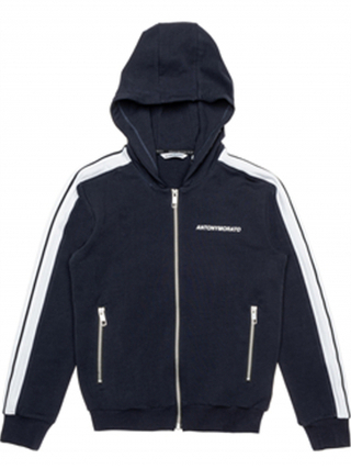 Кардиган трикотажный с капюшоном ANTONY MORATO Темно-синий/Белые лампасы (Мальчик)