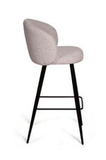 Стул барный Vito, букле серый / опора конус