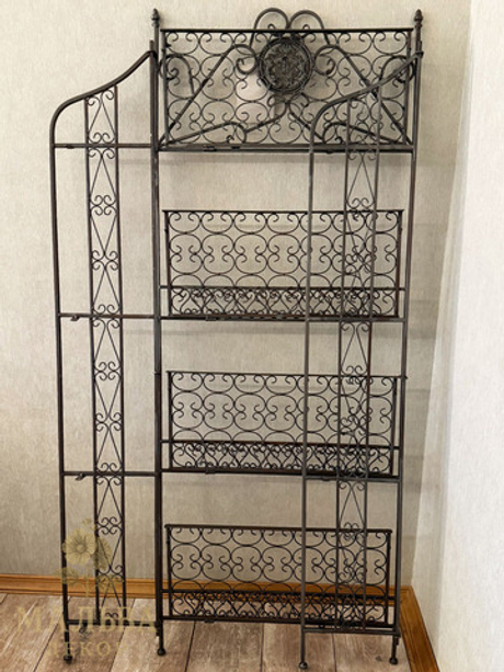 Стеллаж CAMPO Home & Garden декоративный "Ажур" 63x29x162,5 см металлический складной