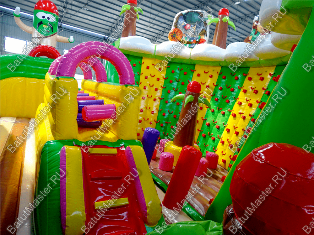 Надувной батут "Детский мегапарк" 18*18*8 м
