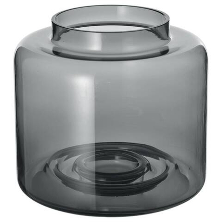 IKEA KONSTFULL  (ИКЕА КОНСТФУЛЛ)  -  Ваза, серая, 16 см