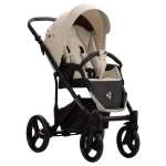 Коляска 2в1 Bebetto MAGNUM LIGHT SE light se 08 (св.бежевый) черная рама